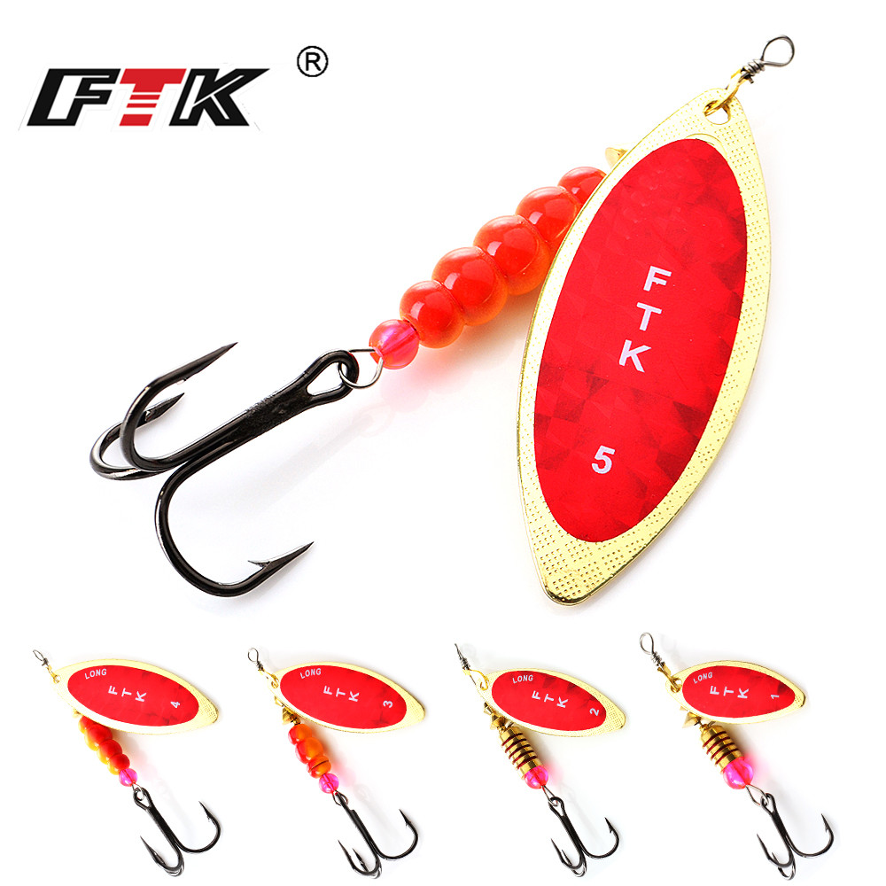 Fishing Lure Spinnerbait - Ftk spinner isca 4g/7g/12g/18g/30g colher iscas