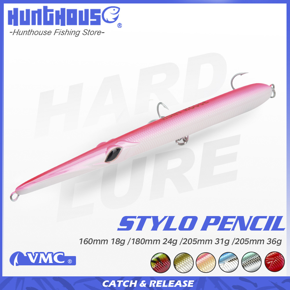 Fishing Lure Spoon - Hunthouse Stylo 160/180/205mm 18/24/31/36g Isca de