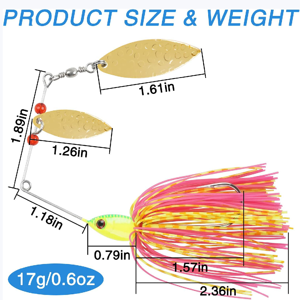 6 pçs spinnerbait iscas de pes - Fishing Lure Buzzbait avaliação e preço