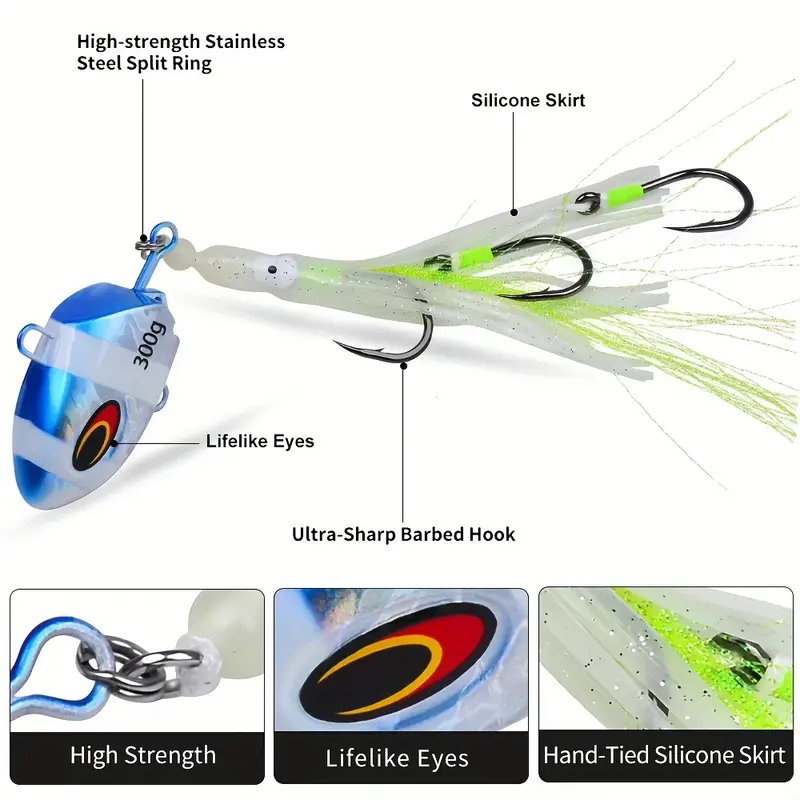 1pc isca luminosa 100g lento-s - Fishing Lure Buzzbait avaliação e preço