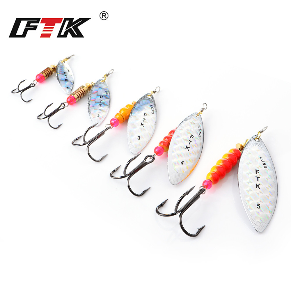 Ftk spinner isca 4g/7g/12g/18g - Fishing Lure Spinnerbait avaliação e preço