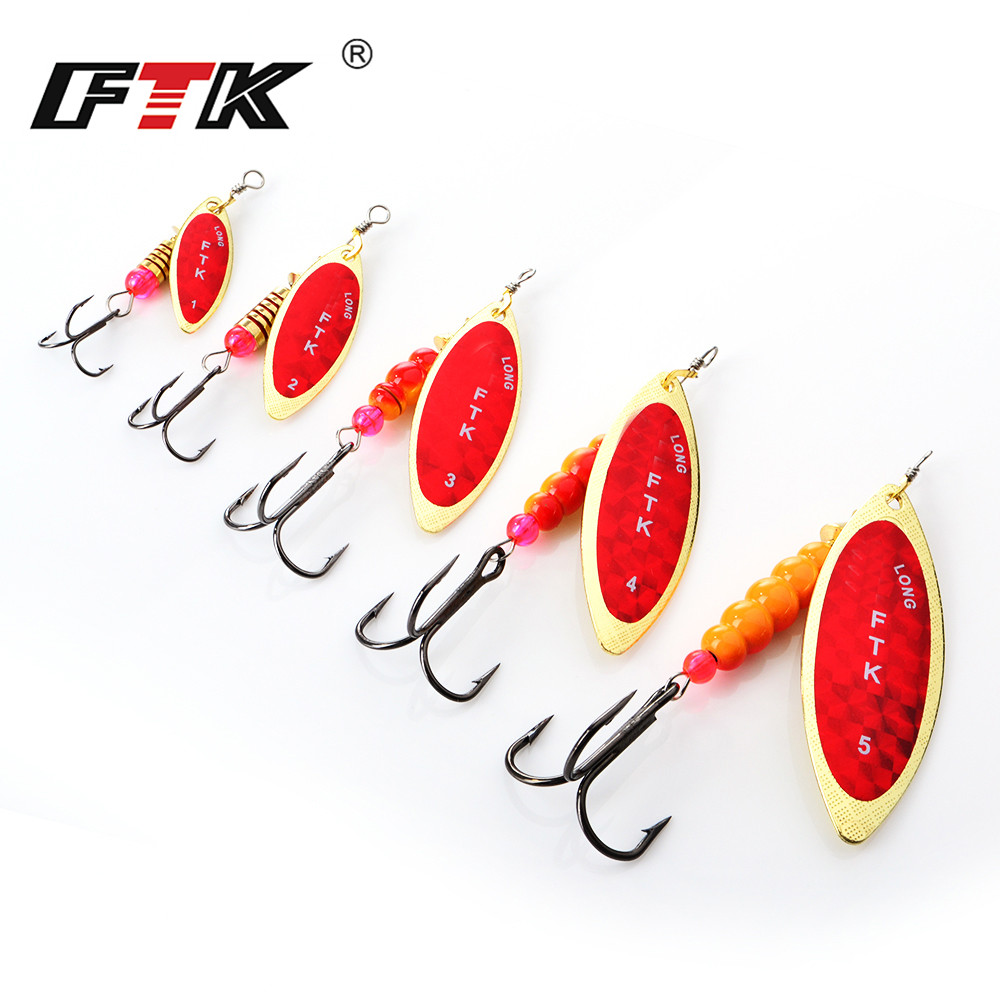 Ftk spinner isca 4g/7g/12g/18g - Fishing Lure Spinnerbait avaliação e preço