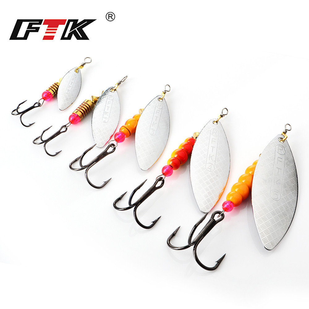 Ftk spinner isca 4g/7g/12g/18g - Fishing Lure Spinnerbait avaliação e preço