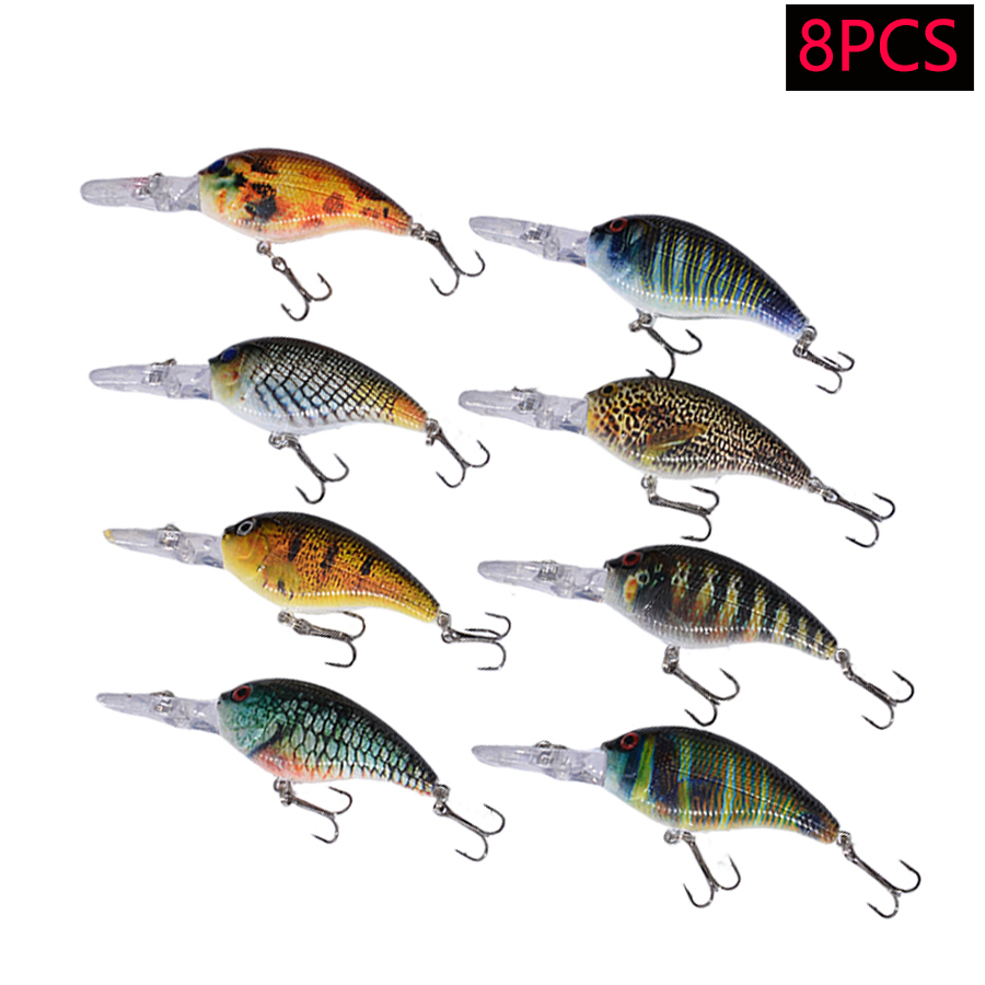 Conjunto de 8 Iscas Artificiai - Fishing Lure Swimbait avaliação e preço