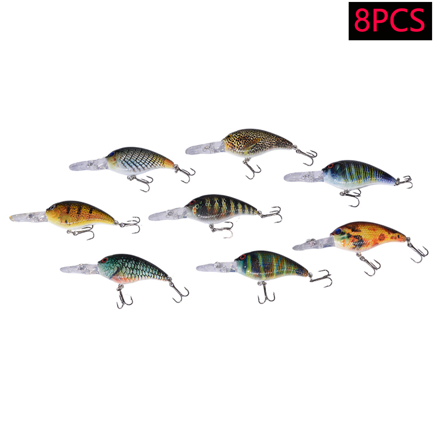 Conjunto de 8 Iscas Artificiai - Fishing Lure Swimbait avaliação e preço