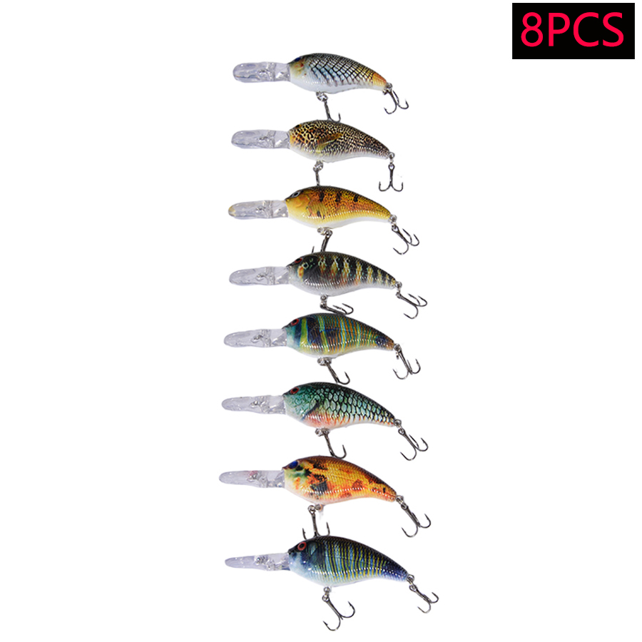 Conjunto de 8 Iscas Artificiai - Fishing Lure Swimbait avaliação e preço