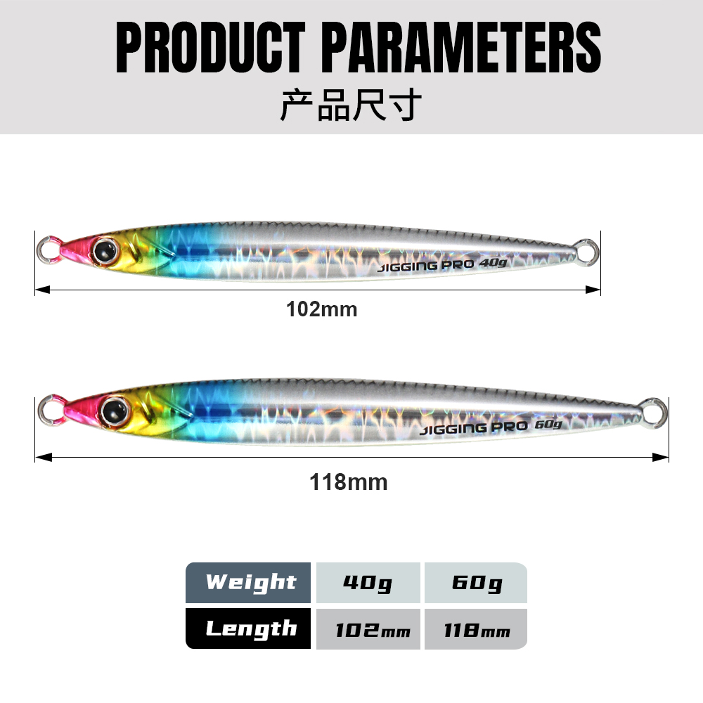 JIGGING PRO 40g 60g Slide Stic - Fishing Lure Buzzbait avaliação e preço