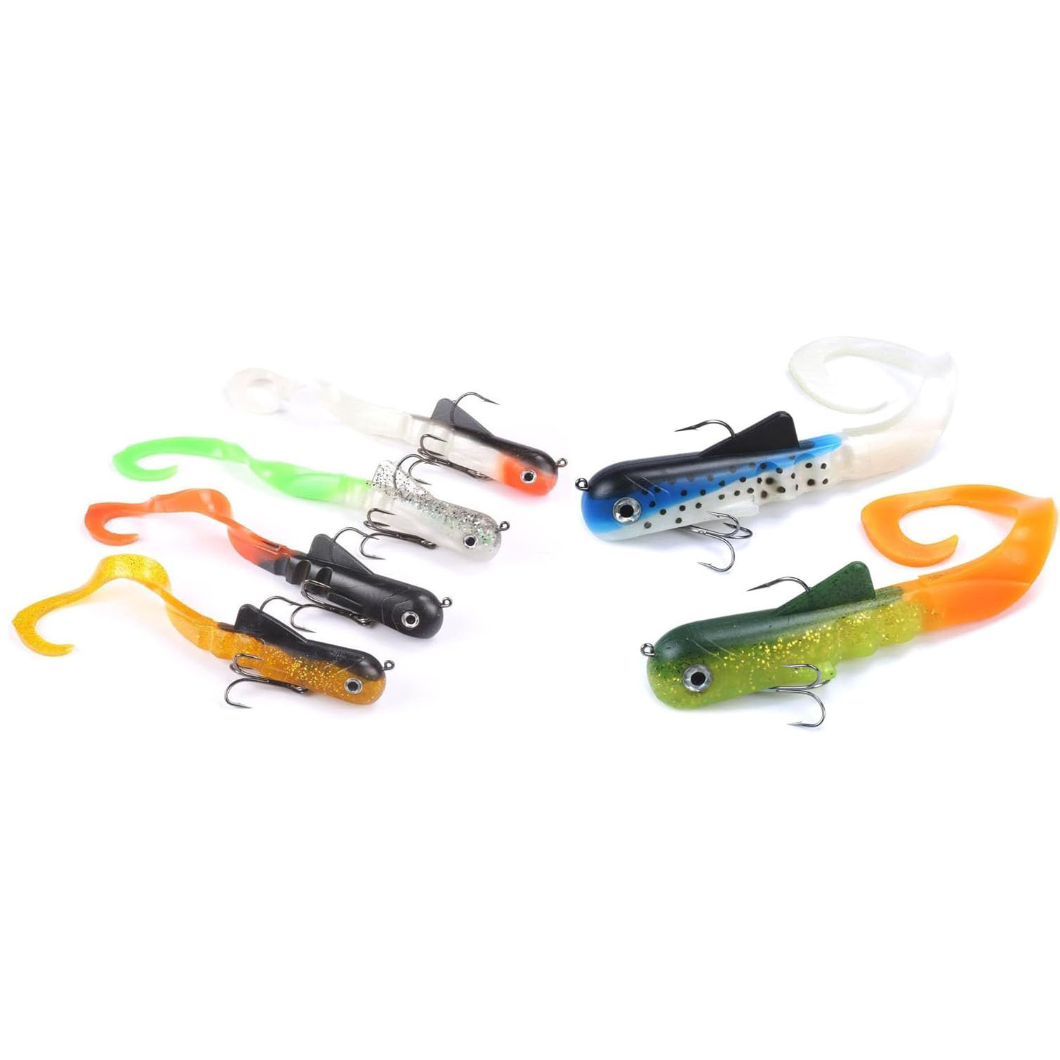 6 pçs/lote Pique Almiscarado B - Fishing Lure Soft Plastic avaliação e preço