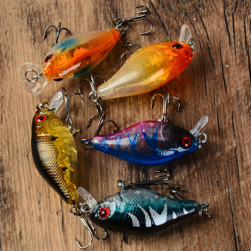 5 pçs flutuante crankbaits isc - Fishing Lure Jerkbait avaliação e preço