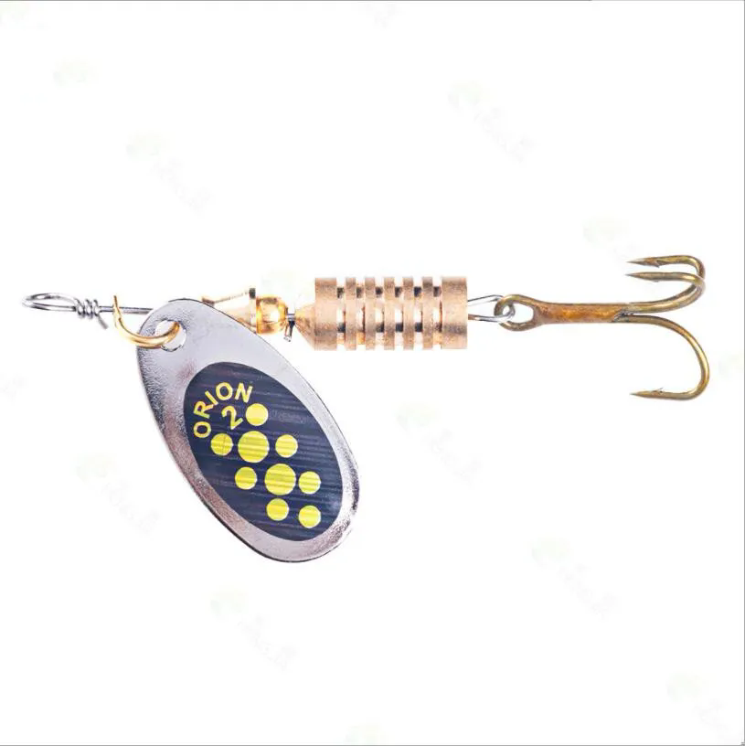 1 pçs chapeamento de metal spi - Fishing Lure Spinner avaliação e preço