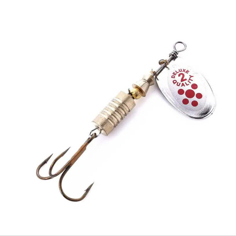 1 pçs chapeamento de metal spi - Fishing Lure Spinner avaliação e preço