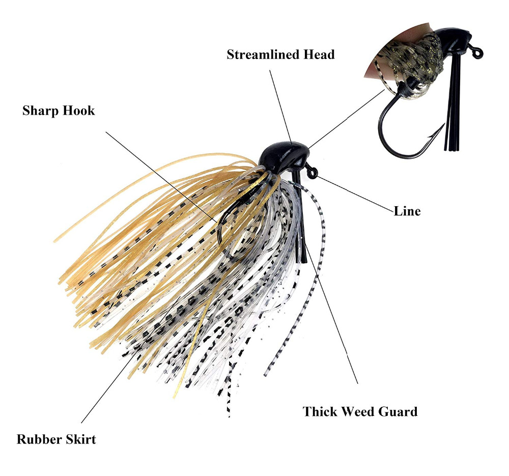 Thkfish 5 pçs gabarito iscas d - Fishing Lure Buzzbait avaliação e preço