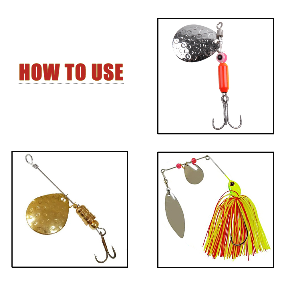 50 pçs isca de pesca spinner l - Fishing Lure Buzzbait avaliação e preço